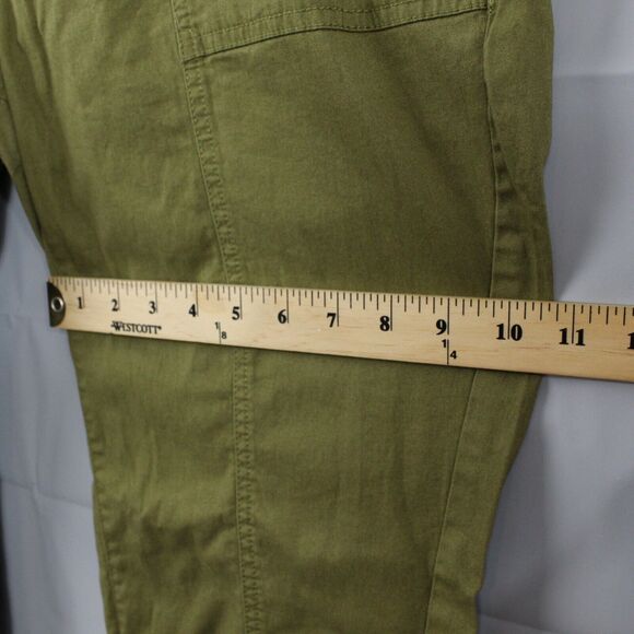 Pact Pants Womens Extra Large Organic Cotton Twill Straight Leg Utility Green - Picture 9 of 13